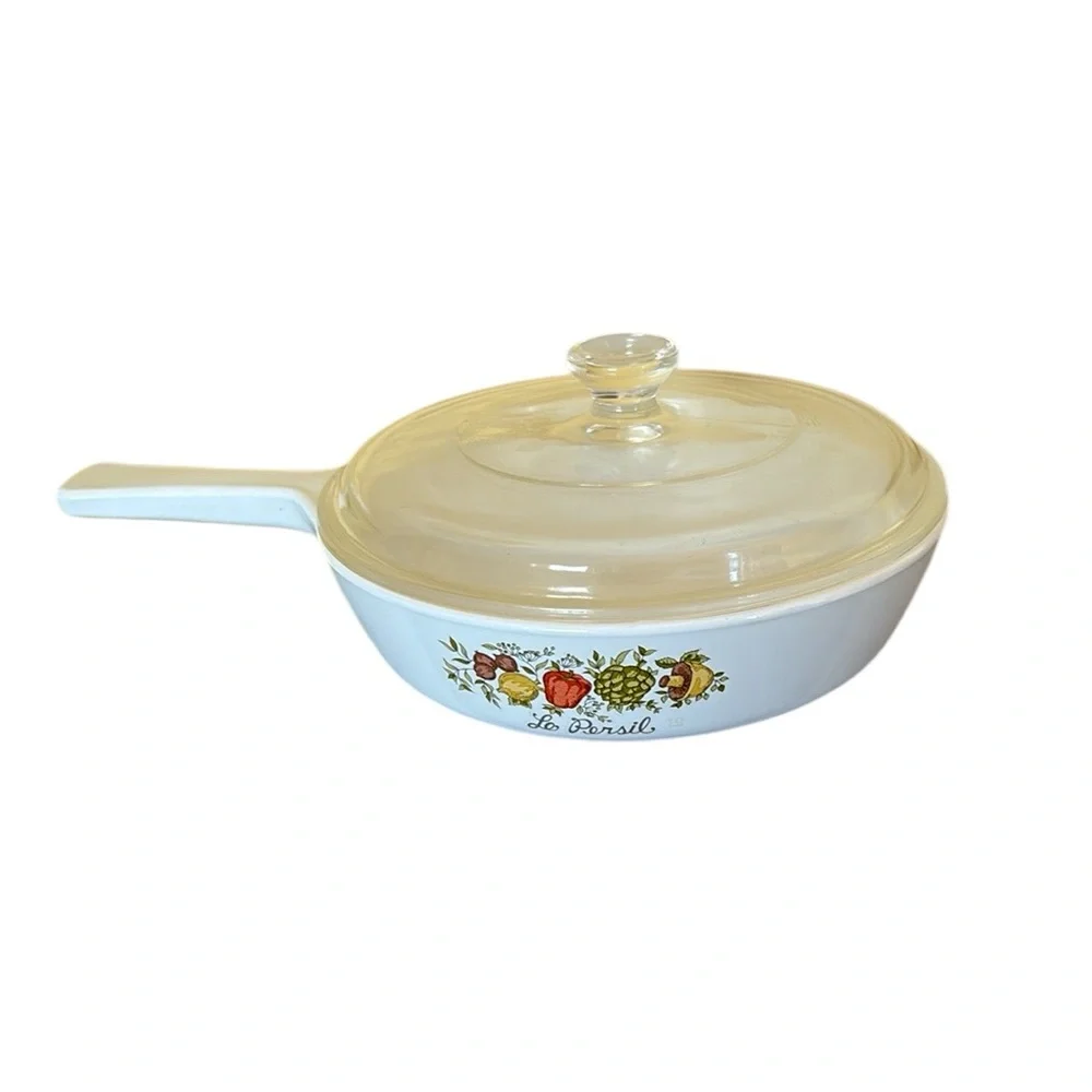 Corningware Skillet with Lid Spice of Life le Persil